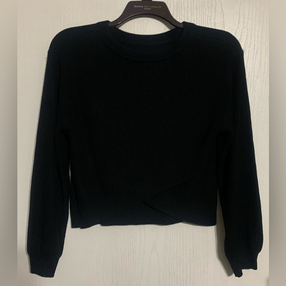 Lululemon Reversible Crossover Sweater Black Cashmere Blend - Picture 3 of 7